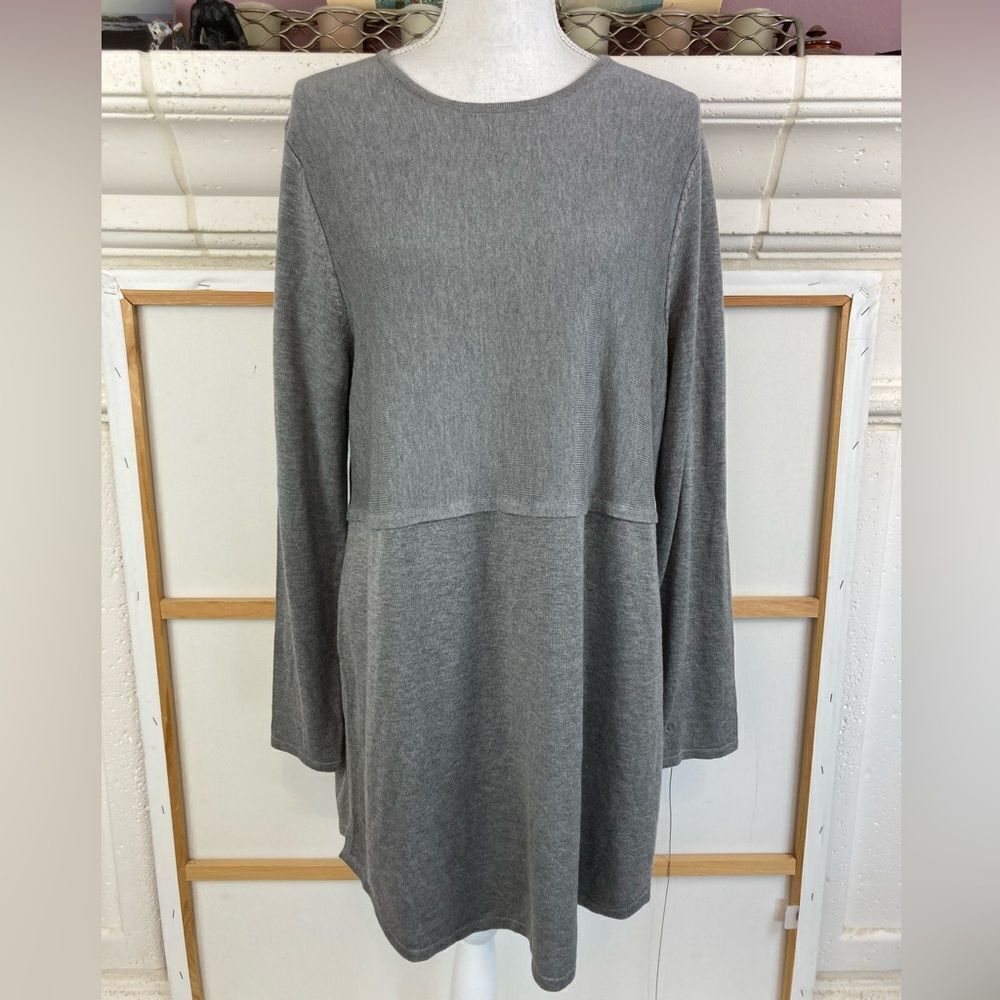 J.Jill NWOT drop waist soft sweater dress or tunic w/higher side vents